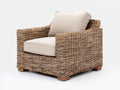 Fauteuil en rotin - rotin - 92x86x78 cm - naturel-beige - contemporain