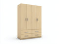 Armoire - Bois - 160x60x210 cm - Bois naturel - Rangement chambre