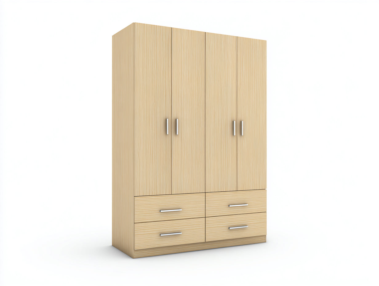 Armoire - Bois - 160x60x210 cm - Bois naturel - Rangement chambre
