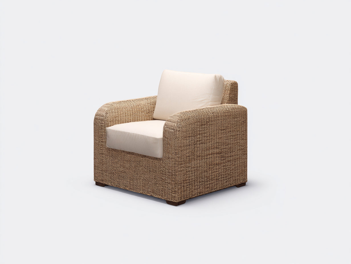 Fauteuil en rotin-rotin-bois-90x84x76 cm-naturel-écru-contemporain