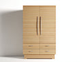 Armoire - Bois - 95x52x185 cm - Bois naturel - Style contemporain