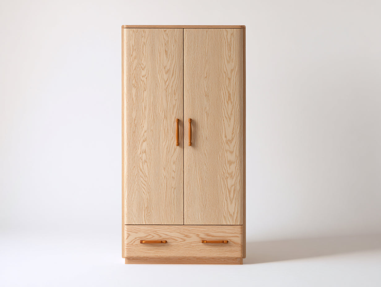Armoire - Bois - 92x52x186 cm - Bois clair - Style moderne
